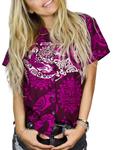 Блуза King Kameha Maori Chest, фиолетовый - фото
