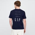 Футболка унисекс GAP, синий - фото 11