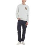 Maison Kitsune Свитер мужской белый SS23 - фото 4