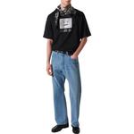 Футболка с логотипом на лице Acne Studios, черная - фото 3