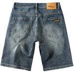 Джинсовые шорты летние унисекс Jeep, синий деним - фото 5