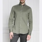 Рубашка узкого кроя Stenströms, зеленый - фото