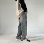 Джинсы унисекс Jcui, серый - фото 62