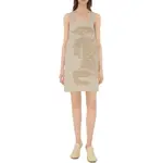 Хлопковое мини-платье Ekd Burberry, sand - фото 3