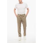 Брюки BI ELASTIC из хлопковой смеси с 4 карманами Corneliani, бежевый - фото 4