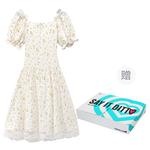 Женское платье с коротким рукавом в подарочной коробке MOPB, цветочный принт - фото 6