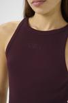 Топ Gestuz DREW LOGO TANK, Aronia/Dark Red - фото 5