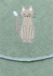 Полотенце-халат Sterntaler Katze с капюшоном, 100x100 см, зеленый - фото 3