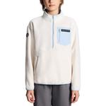 Детское пальто с бархатистой текстурой DESCENTE, кремовый - фото