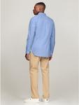 Мужская рубашка Tommy Hilfiger THFlex Slim Fit Poplin, цвет romantic blue - фото 4
