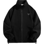 Воин Бархатное прикосновение Пальто Унисекс, Тёмно-синий - фото