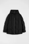 Стеганый пуховик JIL SANDER+, черный - фото