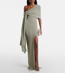Асимметриное платье макси с драпировкой Aya Muse, Sage - фото 2