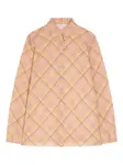 Клетчатая рубашка Dries Van Noten, нейтральный - фото