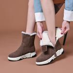 Зимние ботинки женские Vedullar, темно-коричневый - фото 11