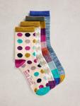 Hotch Potch носки до щиколотки White Stuff, Pack of 4, Natural/Multi - фото 2