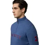 Свитер Hackett Heritage No.2 half zip, синий - фото 6