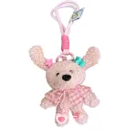 Брелок в виде плюшевого щенка с бантом, высота 10 см MIC RABBIT - фото 4