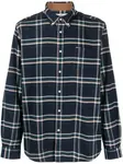 Рубашка в клетку Barbour, синий - фото