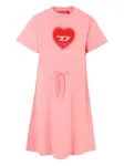 Платье с кулиской и логотипом Diesel Kids, розовый - фото