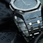 Часы Casio G-Shock Analog-Digital 2100 Series, арт. GA-2100-1A1, кованый, серебро - фото 3