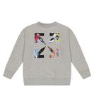 Толстовка из хлопка с логотипом Off-White, белый - фото 3