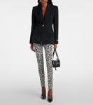 Леггинсы с леопардовым принтом Versace, White Black - фото 2