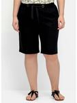 Тканевые шорты sheego, черный - фото