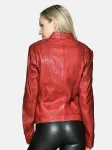 Кожаная куртка JCC "31024025", красный - фото 2