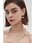 Серьги-Подвески из пресноводного жемчуга Дорис Classicharms, silver - фото 4