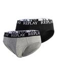 Трусы REPLAY, цвет Light grey/Black - фото