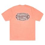 Футболка Stussy Champion Oval Tee Pigment Dyed 'Sherbert' - фото