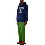 Толстовка с принтом логотипа и шнурком AMIPARIS, синяя - фото 4