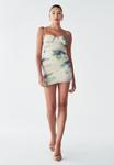 Платье BWLDR CHRISTI, Blue Floral Print/Off-White - фото 4