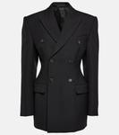 Шерстяной блейзер WARDROBE.NYC, черный - фото