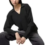 UNIQLO Женская черная поло - фото