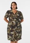 Платье Zizzi Day dress, Green Camo Aop/Green - фото