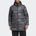 Пуховик мужской черный Adidas, черный - фото 4