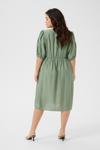 Платье KAFFE CURVE Meriana, зеленый - фото 4