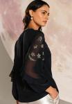Блуза Love & Roses Blouse, Black Gold Constellation/Black - фото 3