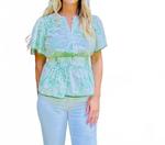 Полли топ в зеленом Umgee - фото