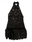 Кружевное мини-платье Cicely Retrofete, черный - фото
