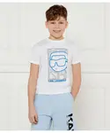 Футболка Regular fit Karl Lagerfeld Kids, белый - фото