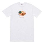 Футболка ss18 chicken dinner tee white printing short sleeve Supreme, белый - фото