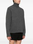 Maison Margiela шерстяной джемпер с высоким воротом, серый - фото 3