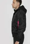 Куртка-бомбер Alpha Industries "MA-1 D-TEC", с капюшоном, цвет 515 Black - фото 4