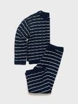 Детские брюки Ulap Stripe Knit Straight Mango, Navy - фото 5