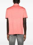 Меланжевая рубашка поло из джерси Kiton, красный - фото 4