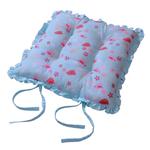 Подушка на стул Homescapes, 40x40x5 см, синий - фото