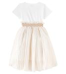 Цветочное платье Monnalisa, Panna+Oro - фото 3